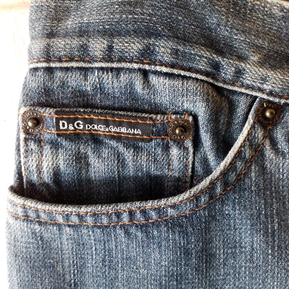 D&G Ittierre Spa Flare distressed boot cut flare leg mid rise Jeans 27 - Picture 3 of 16